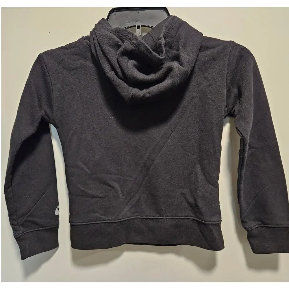 Lot of 2 Identical Nike Air Black Hoodies Size 6 Kids 5-6 Years, Twins!